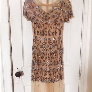 ASOS Stunning Embroidered floor length gown size 4